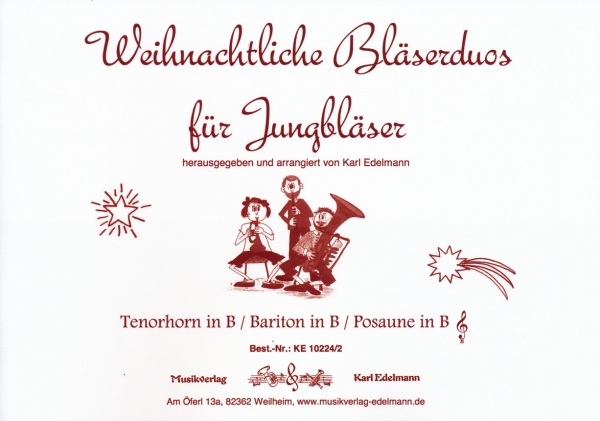 Weihnachtliche Bläserduos für Jungbläser